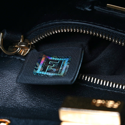 Fendi Nappa Mini Peekaboo Iconic Satchel Black 7 of 11