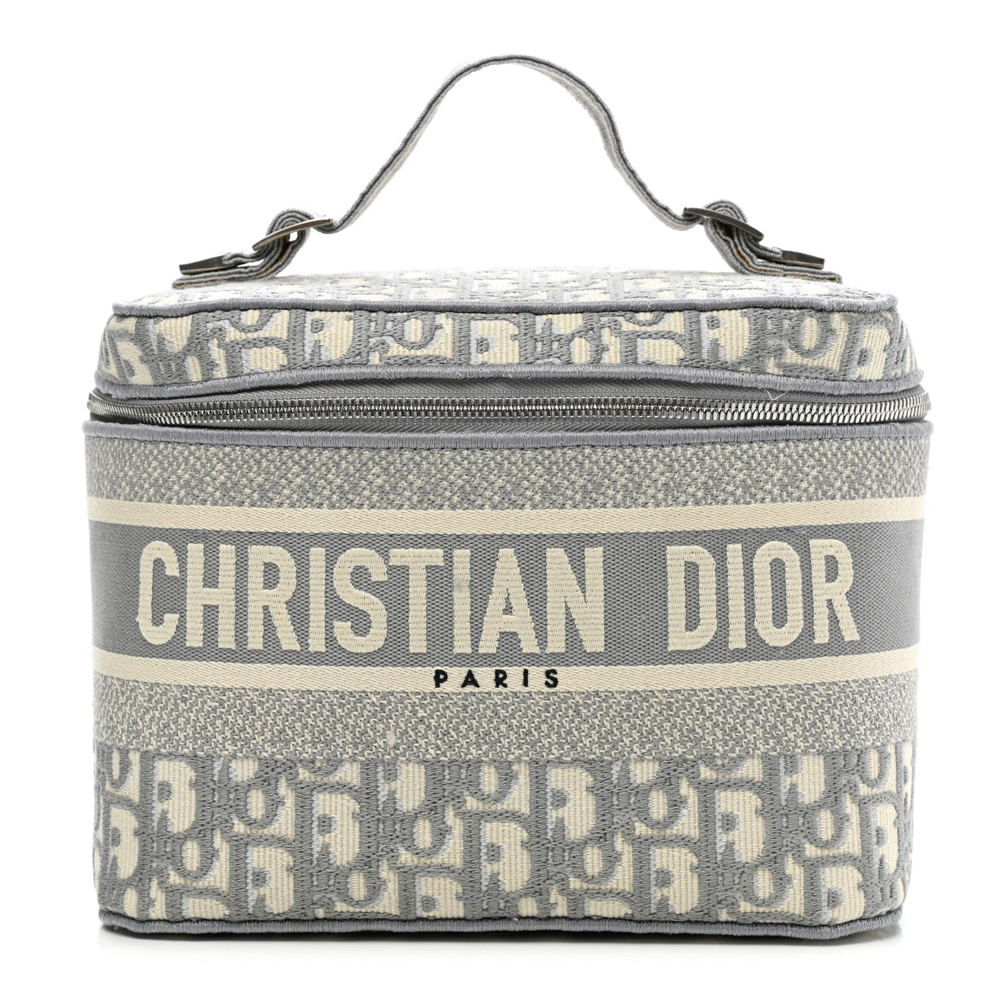 Oblique Diortravel Vanity Case Grey