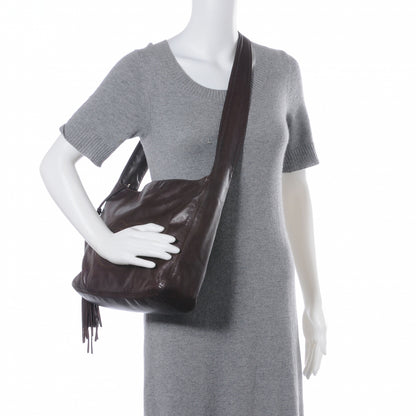 Chanel Lambskin CC Tassel Shoulder Bag Brown 2 of 7