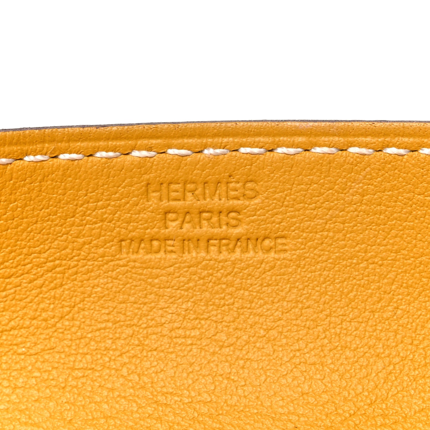 Hermes Taurillon Clemence Mini Mises et Relances Change Tray Jaune Ambre Fauve 5 of 6