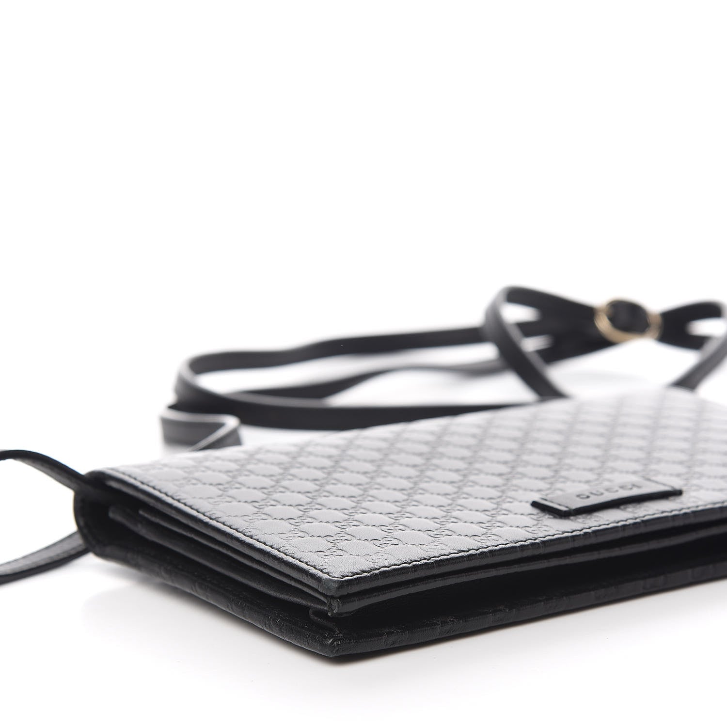 Gucci Microguccissima Crossbody Wallet Black 7 of 11