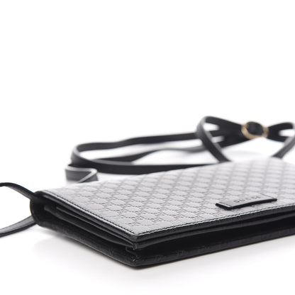 Gucci Microguccissima Crossbody Wallet Black 7 of 11