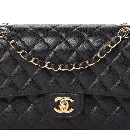 Chanel Caviar Quilted Medium Double Flap Black 10 of 10