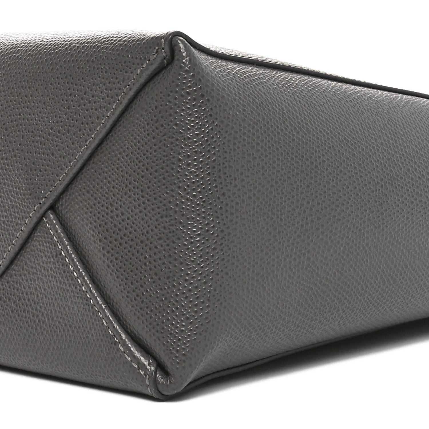 Celine Grained Calfskin Small Vertical Cabas Kohl 9 of 9