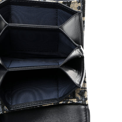Christian Dior Oblique Saddle 5-Gusset Card Holder Blue 5 of 8