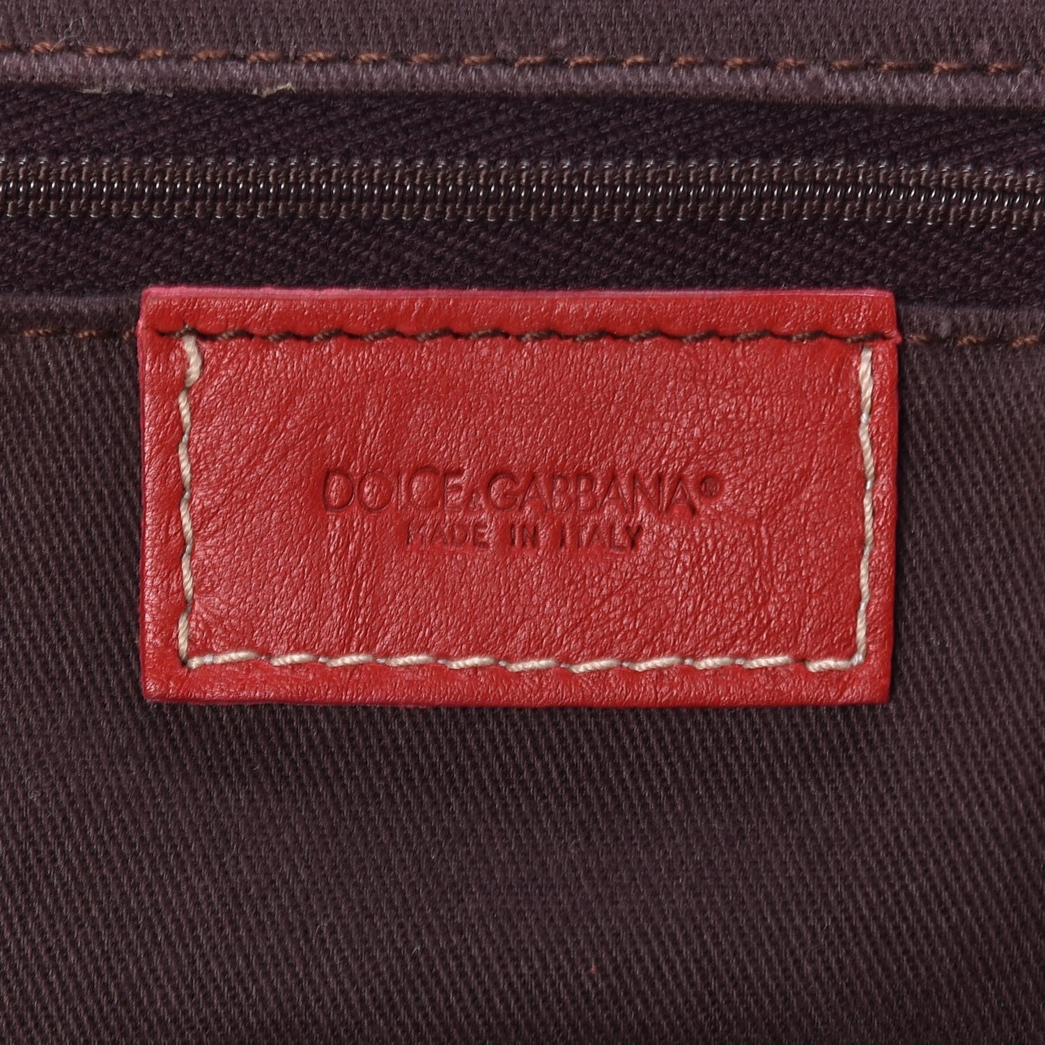 Dolce & Gabbana Calfskin XX Anniversary Ruffled Tote Red 8 of 8