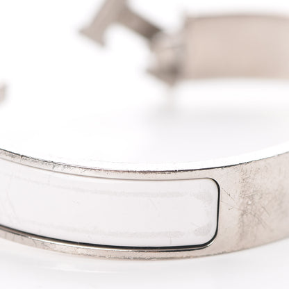 Hermes Enamel Narrow Clic Clac H Bracelet PM White 14 of 14