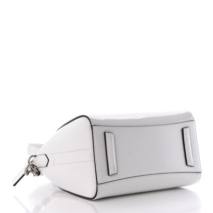 Givenchy Crinkled Patent Calfskin Mini Antigona White 4 of 9
