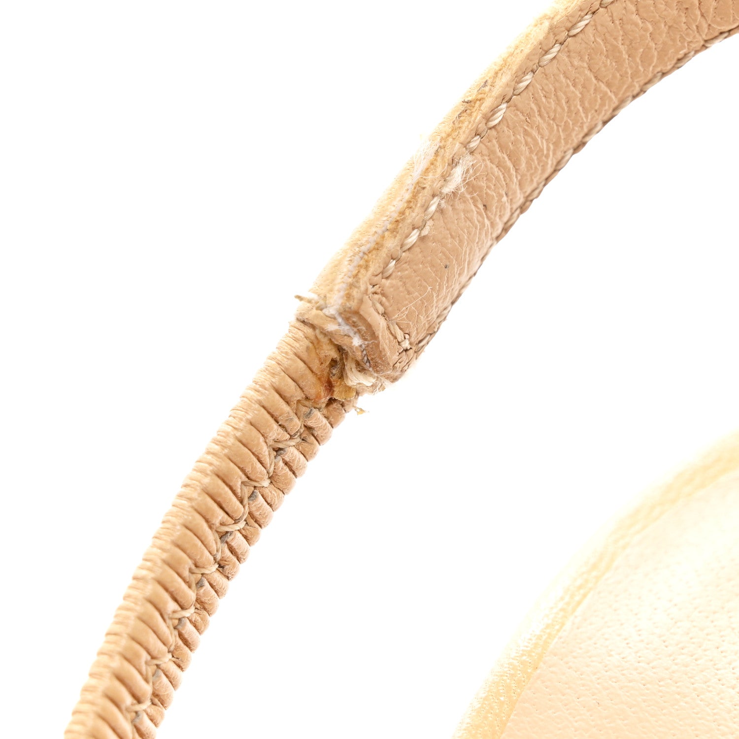 Chanel Goatskin Grosgrain Cap Toe CC Slingback Pumps 35 Beige Black 10 of 10