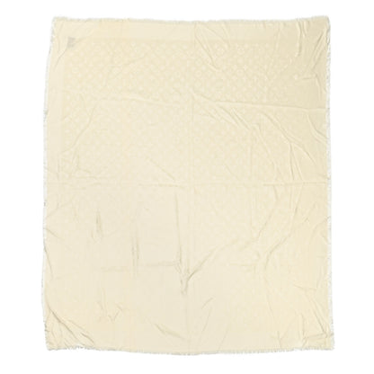 Louis Vuitton Silk Wool Monogram Shawl Beige 1 of 4