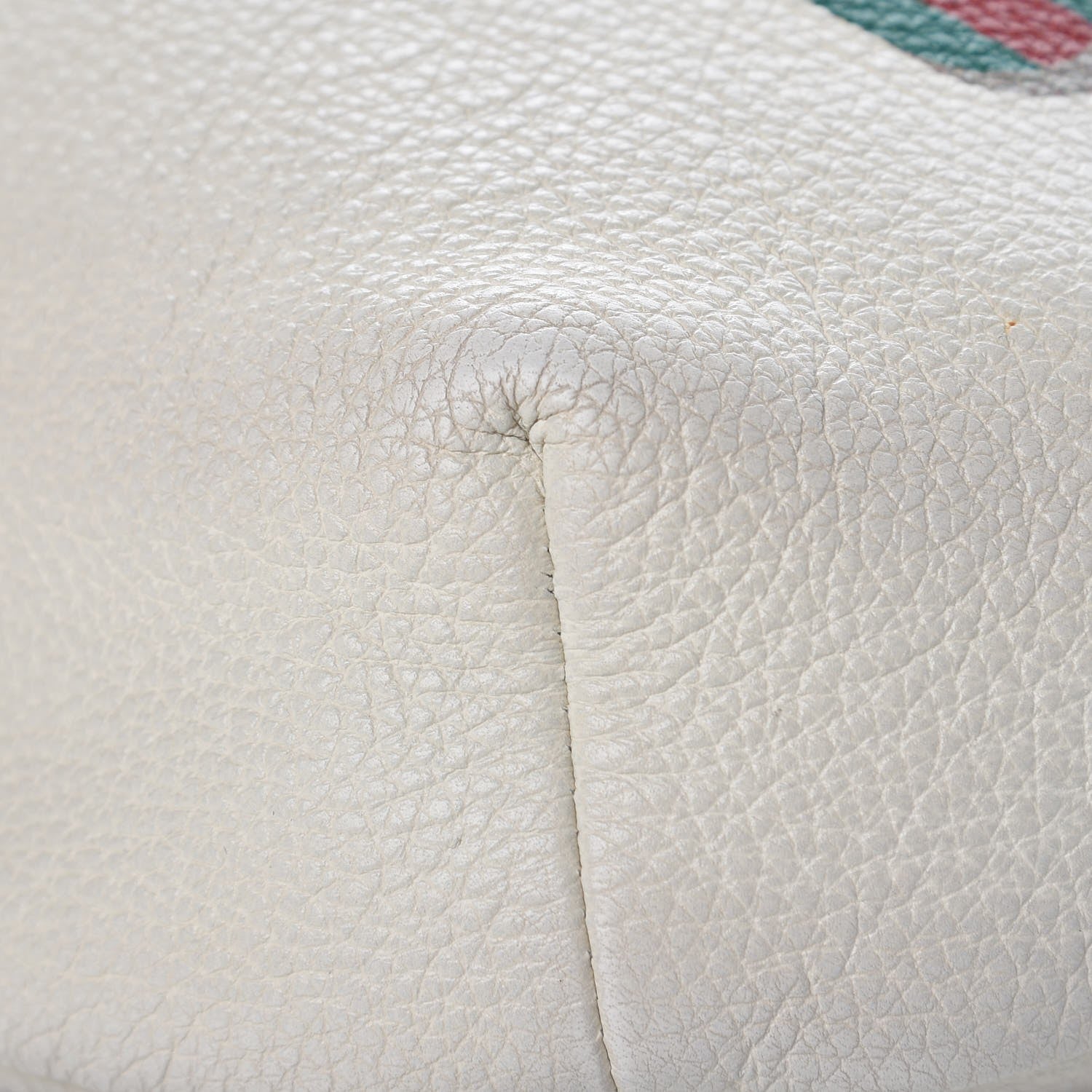 Gucci Grained Calfskin Coco Capitan Logo Belt Bag White 10 of 12