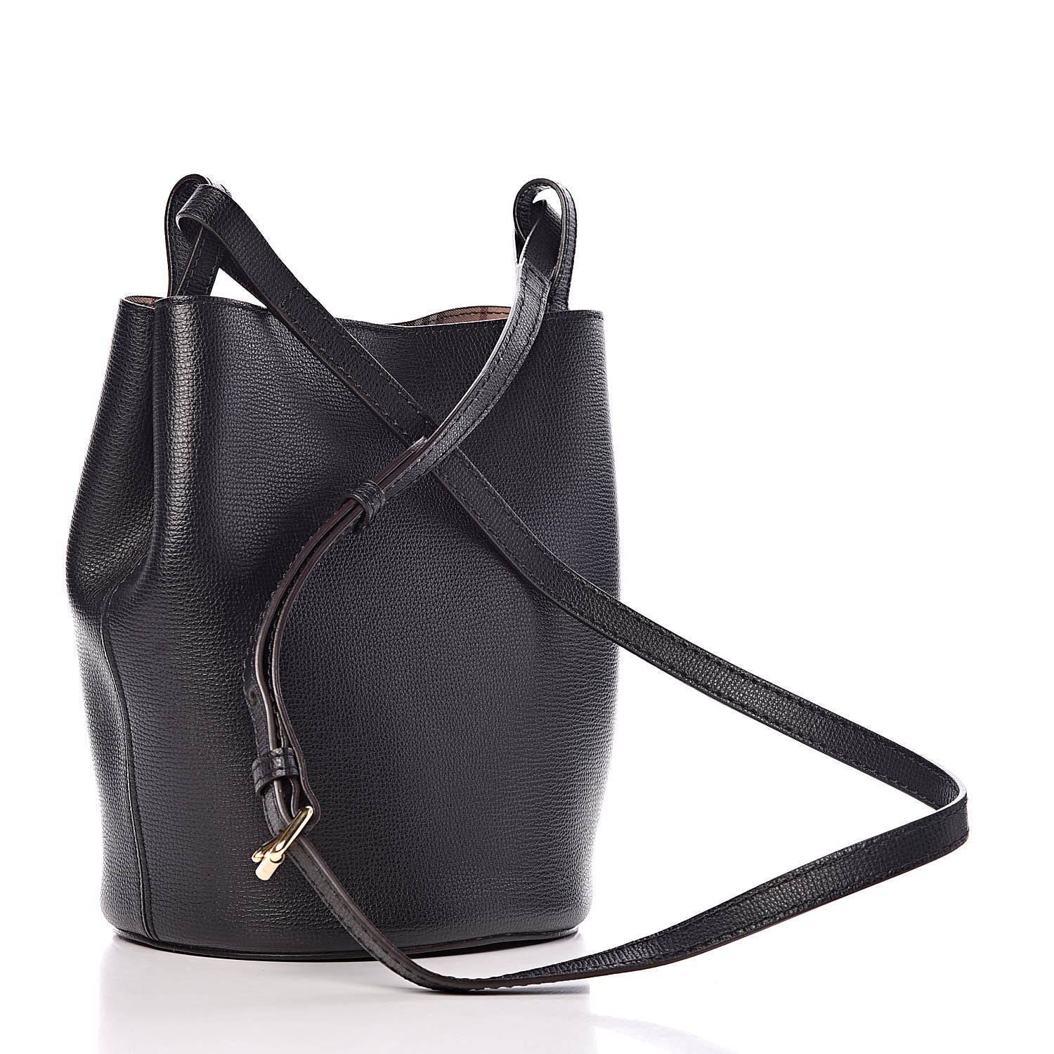 Burberry London Grainy Calfskin Small Lorne Bucket Crossbody Black 3 of 10