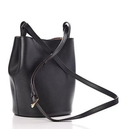Burberry London Grainy Calfskin Small Lorne Bucket Crossbody Black 3 of 10
