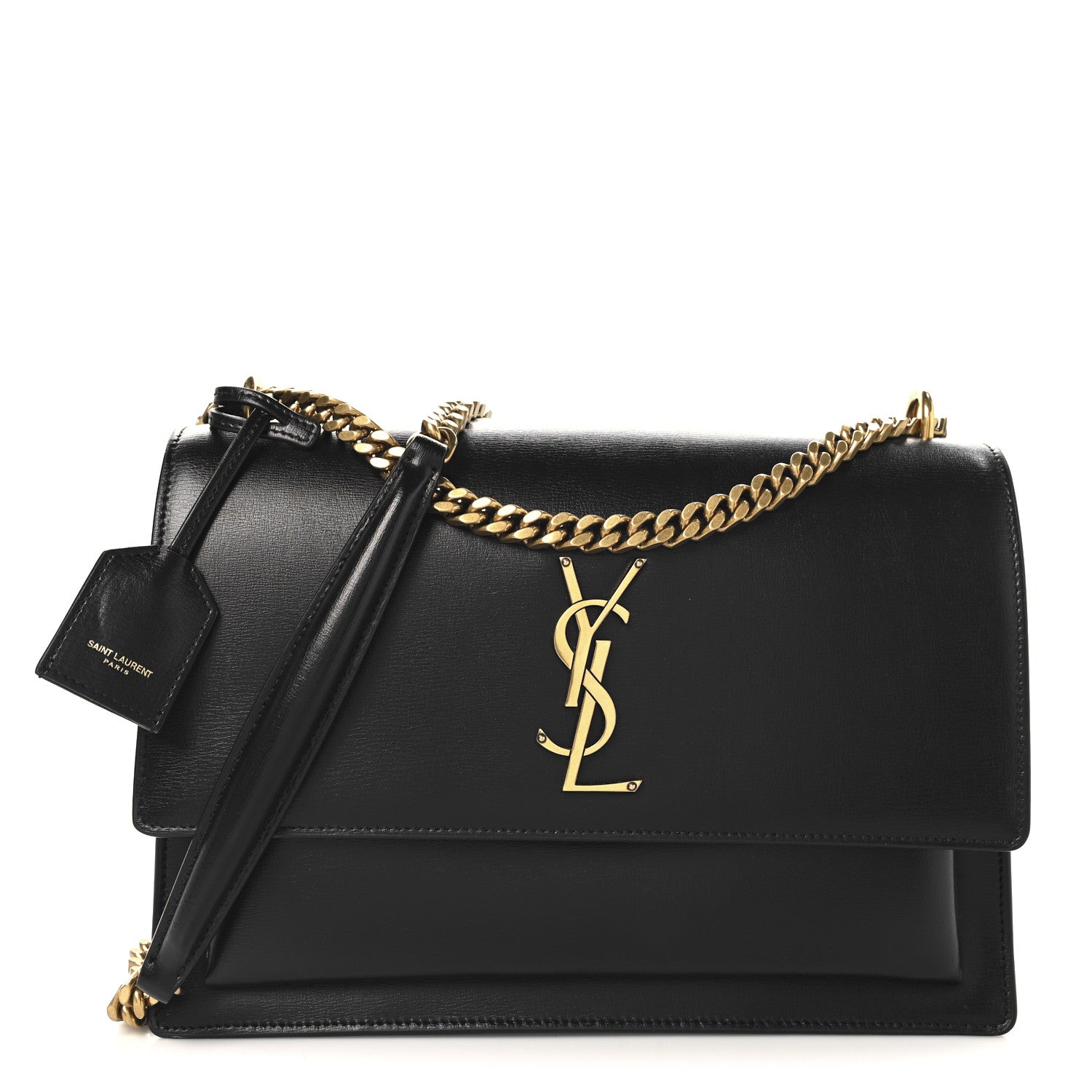 Saint Laurent Calfskin Medium Monogram Sunset Black 1 of 9