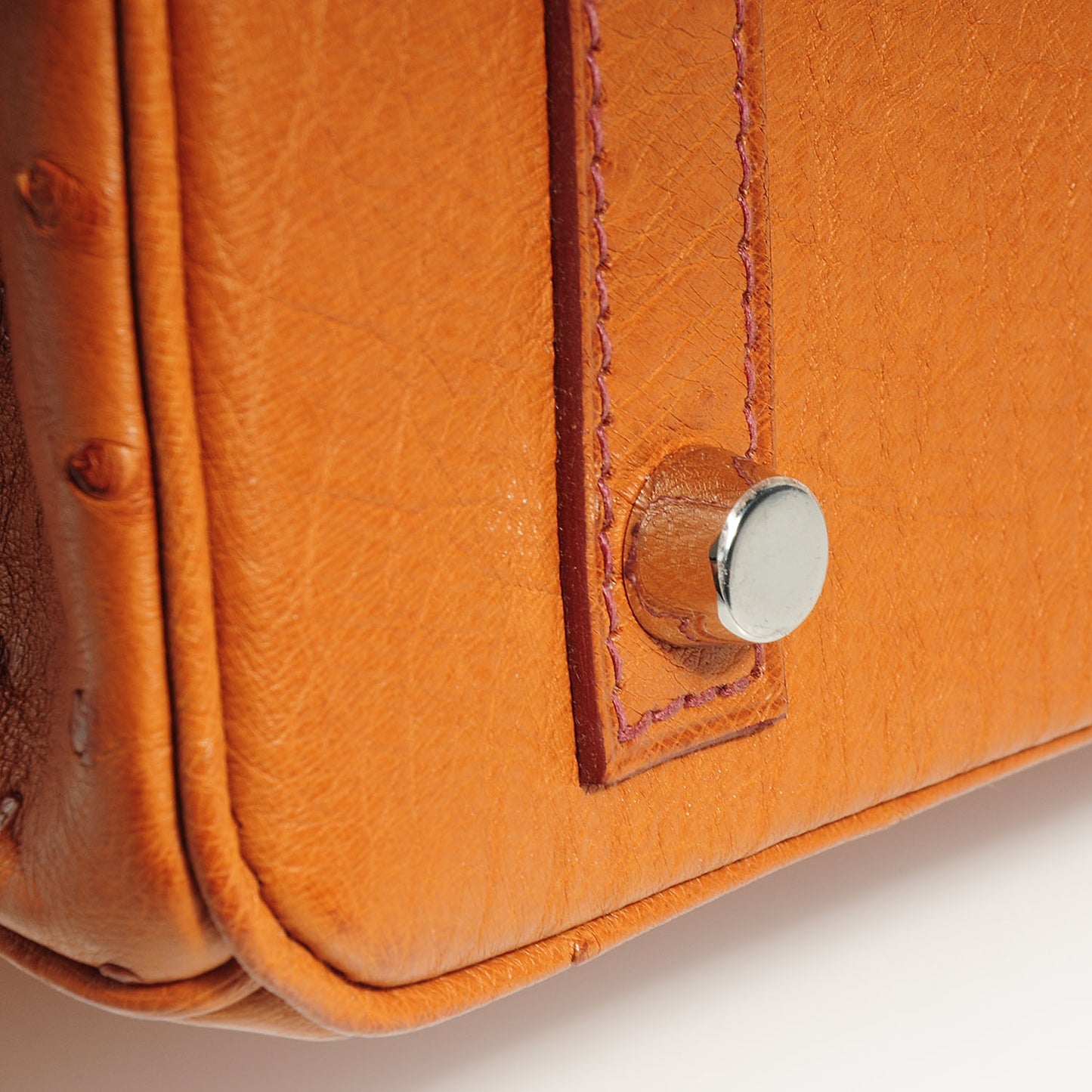 Ostrich Birkin 30 Cognac