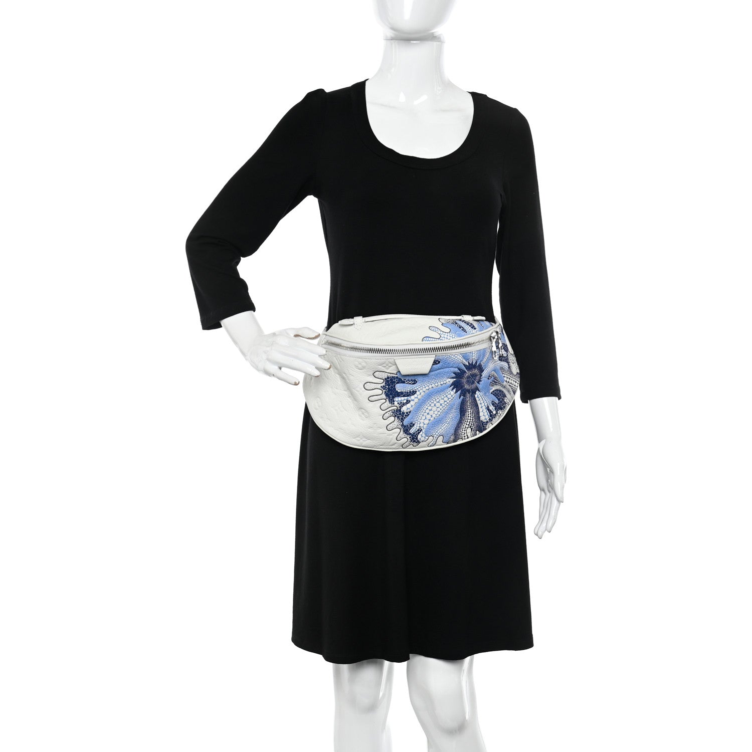 Louis Vuitton LV X YK Taurillon Monogram Psychedelic Flower Bumbag White Multicolor 3 of 21