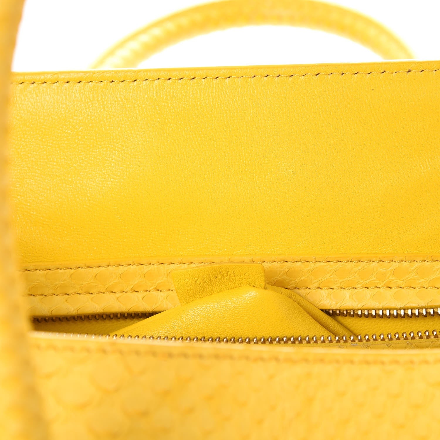 Celine Python Medium Phantom Luggage Yellow 7 of 13