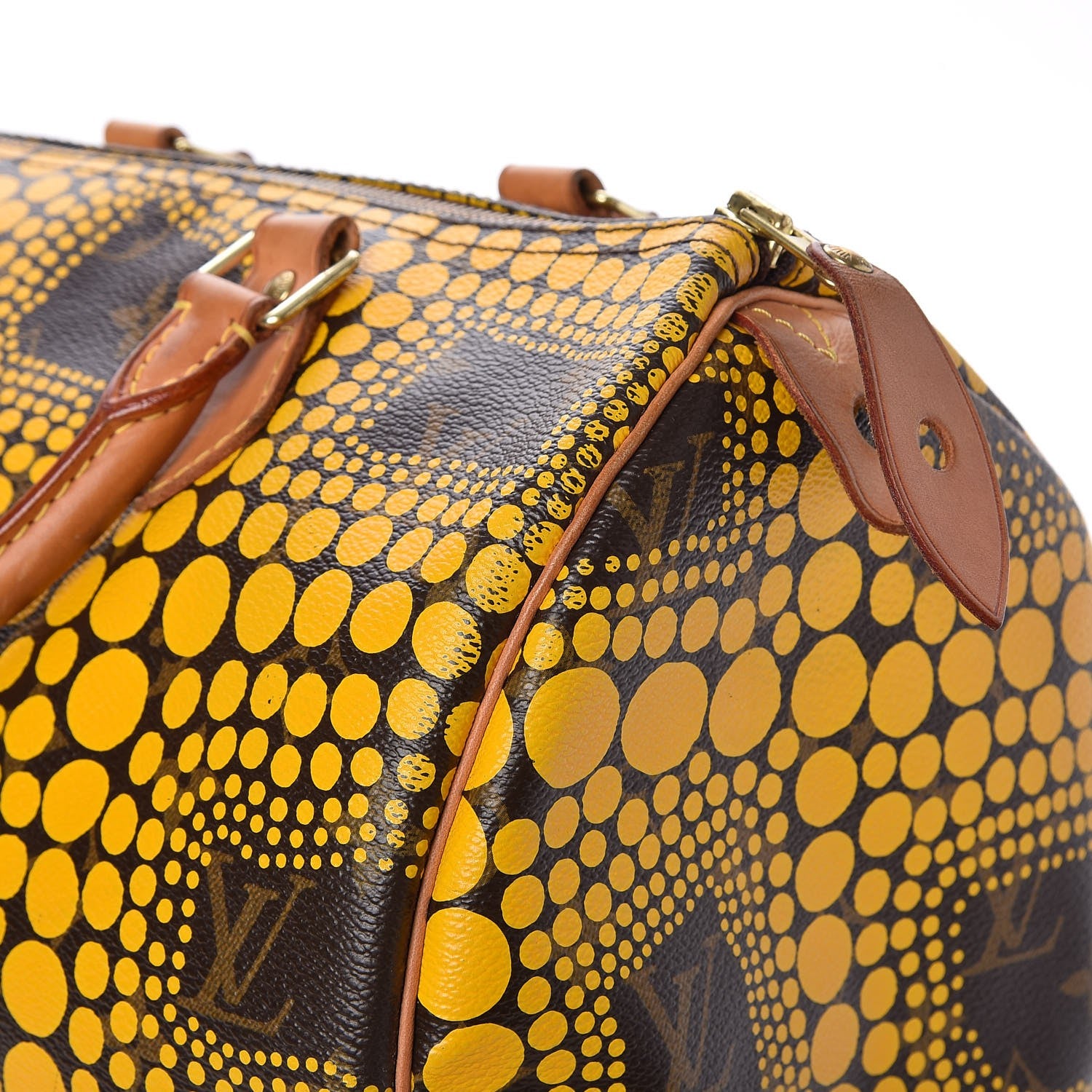 Louis Vuitton Monogram Kusama Town Speedy 30 Yellow 14 of 14
