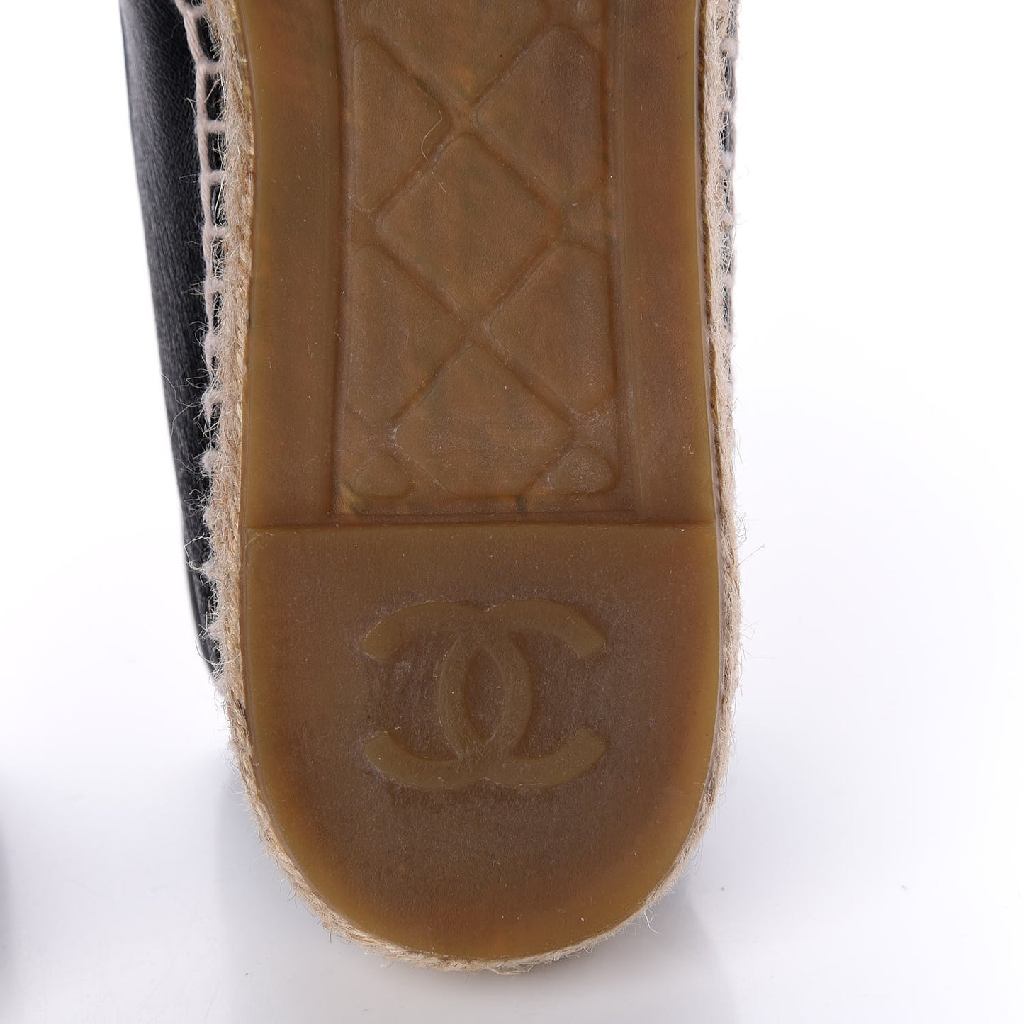Lambskin CC Espadrilles 38 Black
