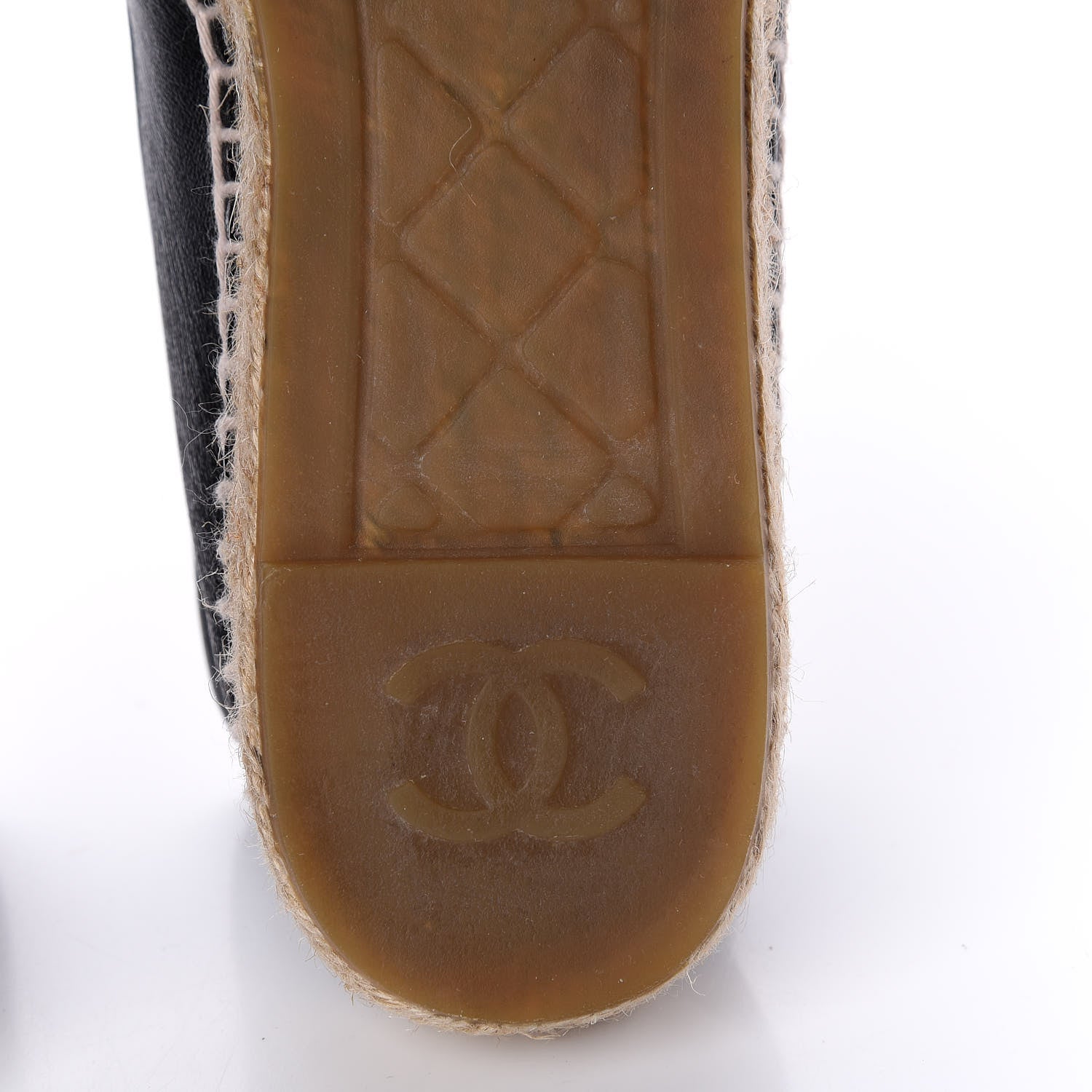 Chanel Lambskin CC Espadrilles 38 Black 11 of 11