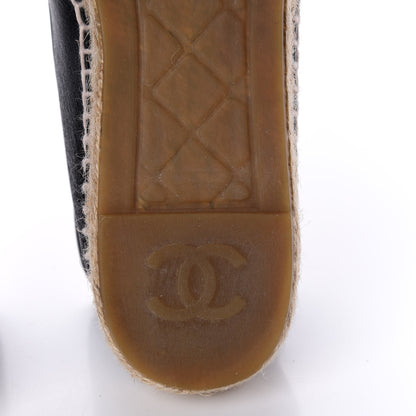 Chanel Lambskin CC Espadrilles 38 Black 11 of 11