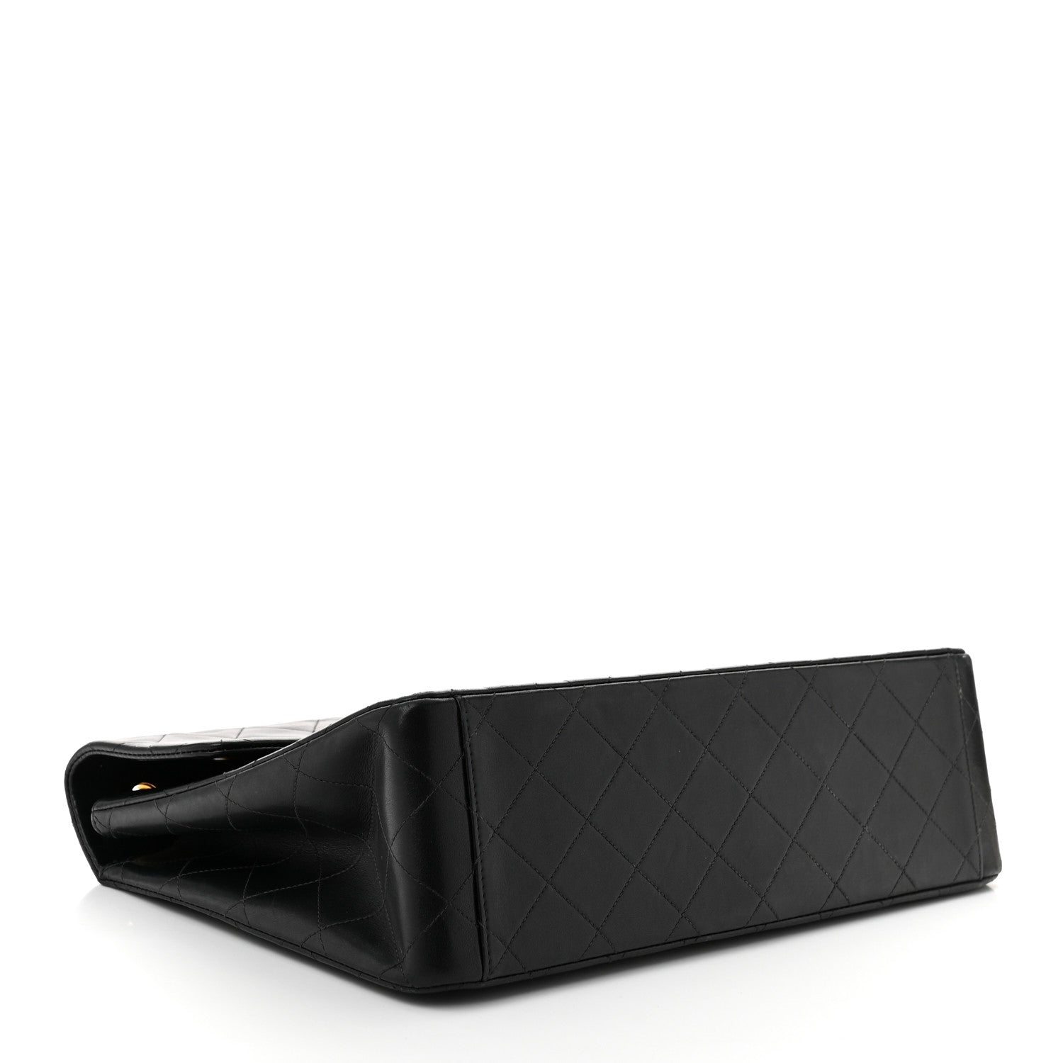 Chanel Lambskin Quilted XL Jumbo Single Flap Black 4 of 10