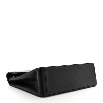 Chanel Lambskin Quilted XL Jumbo Single Flap Black 4 of 10