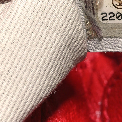 Chanel Grained Calfskin Quilted CC Bowler Tote Red 7 of 10