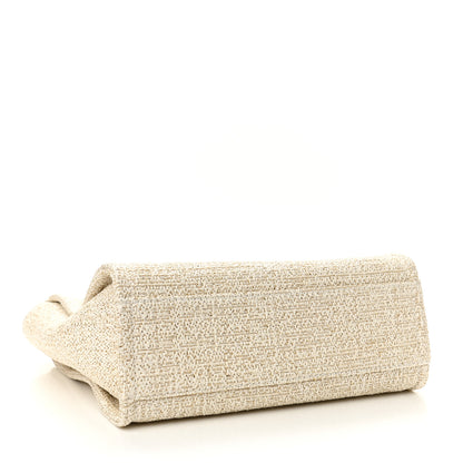 Chanel Lurex Boucle Mini Deauville Tote White 4 of 10