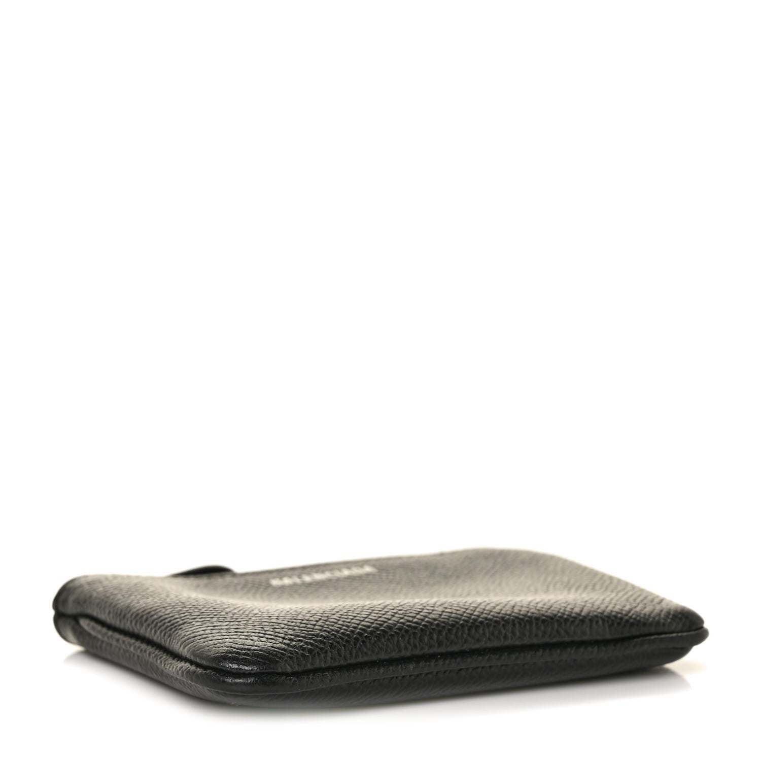 Balenciaga Grained Calfskin Coin Card Holder Black 4 of 9