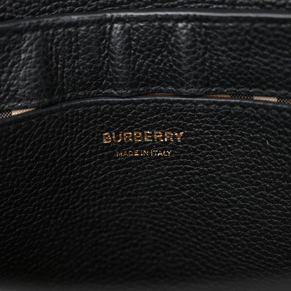 Burberry Grainy Calfskin Vintage Check Note Crossbody Bag Black 6 of 15