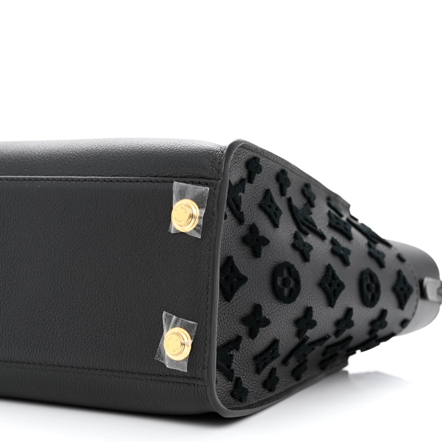 Louis Vuitton Calfskin Monogram Tufting On My Side Black 9 of 10