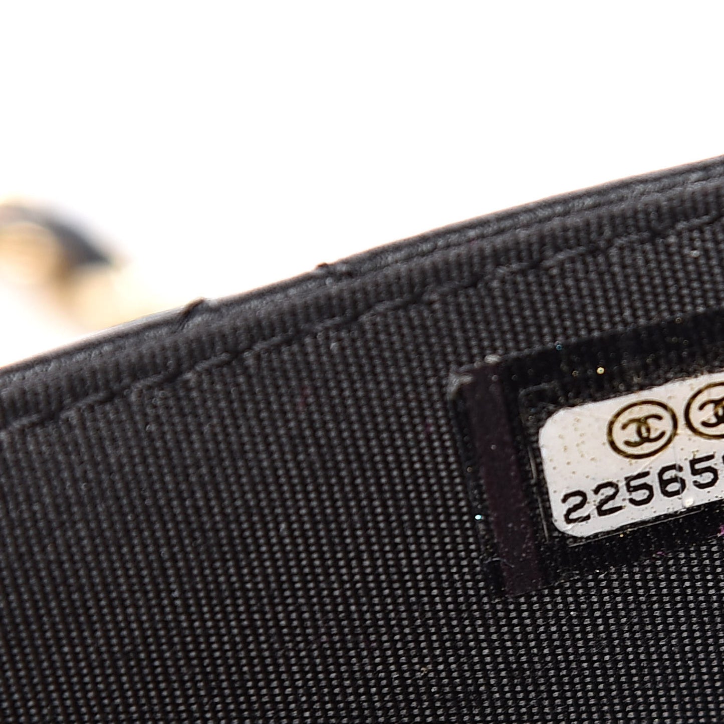Lambskin Quilted Trendy CC Wallet On Chain WOC Black