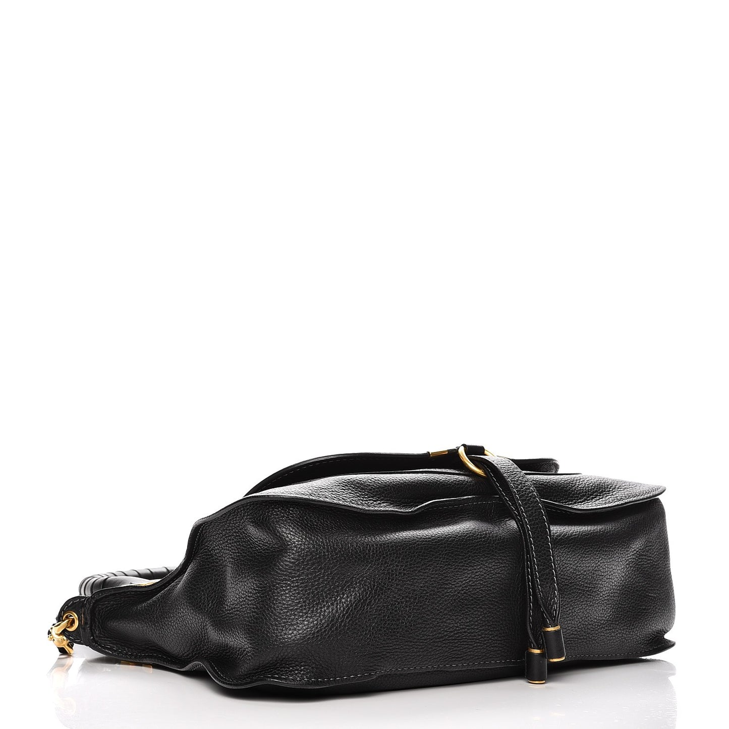 Calfskin Medium Marcie Satchel Black