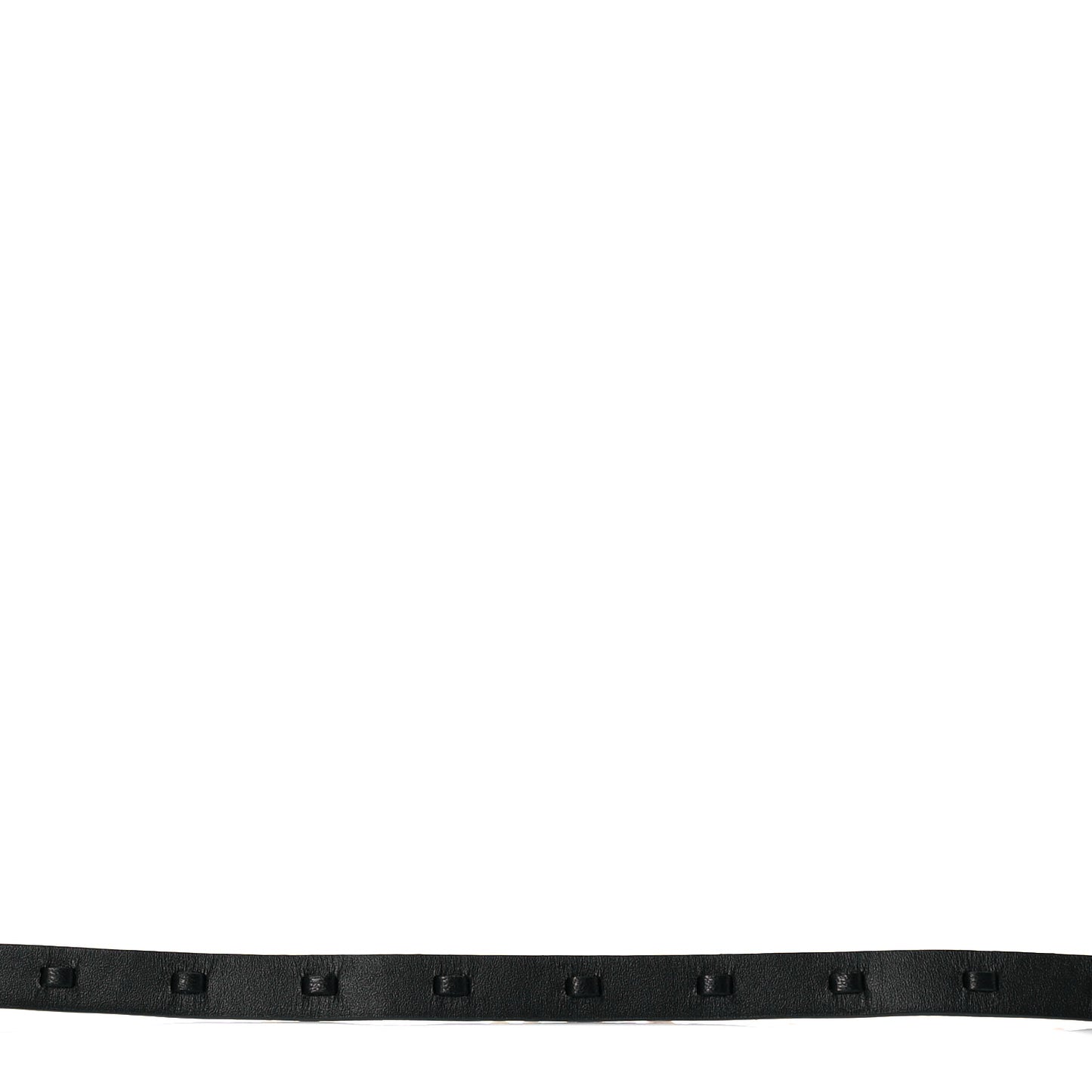 Calfskin Metal CC Chain Belt 80 32 Black