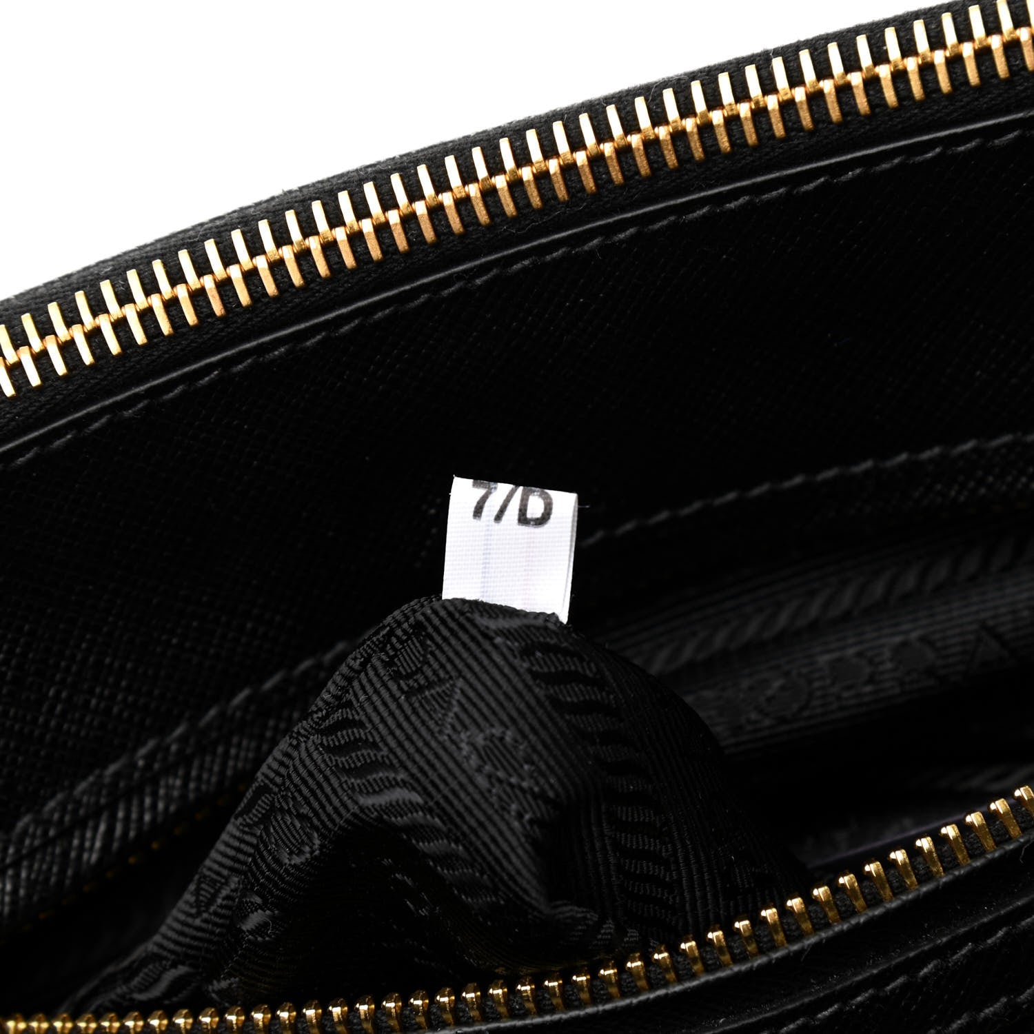 Prada Saffiano Lux Galleria Front Pocket Tote Black 7 of 8