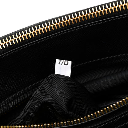 Prada Saffiano Lux Galleria Front Pocket Tote Black 7 of 8