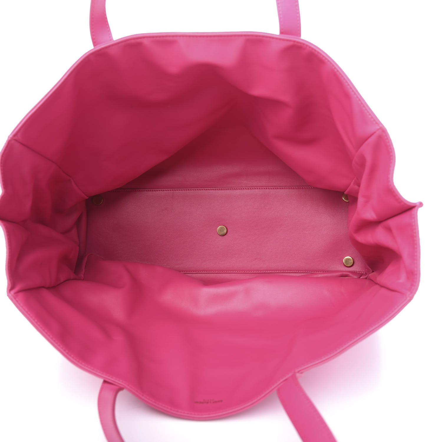 Saint Laurent Calfskin Suede Reversible East West Shopper Tote Fuchsia 8 of 21