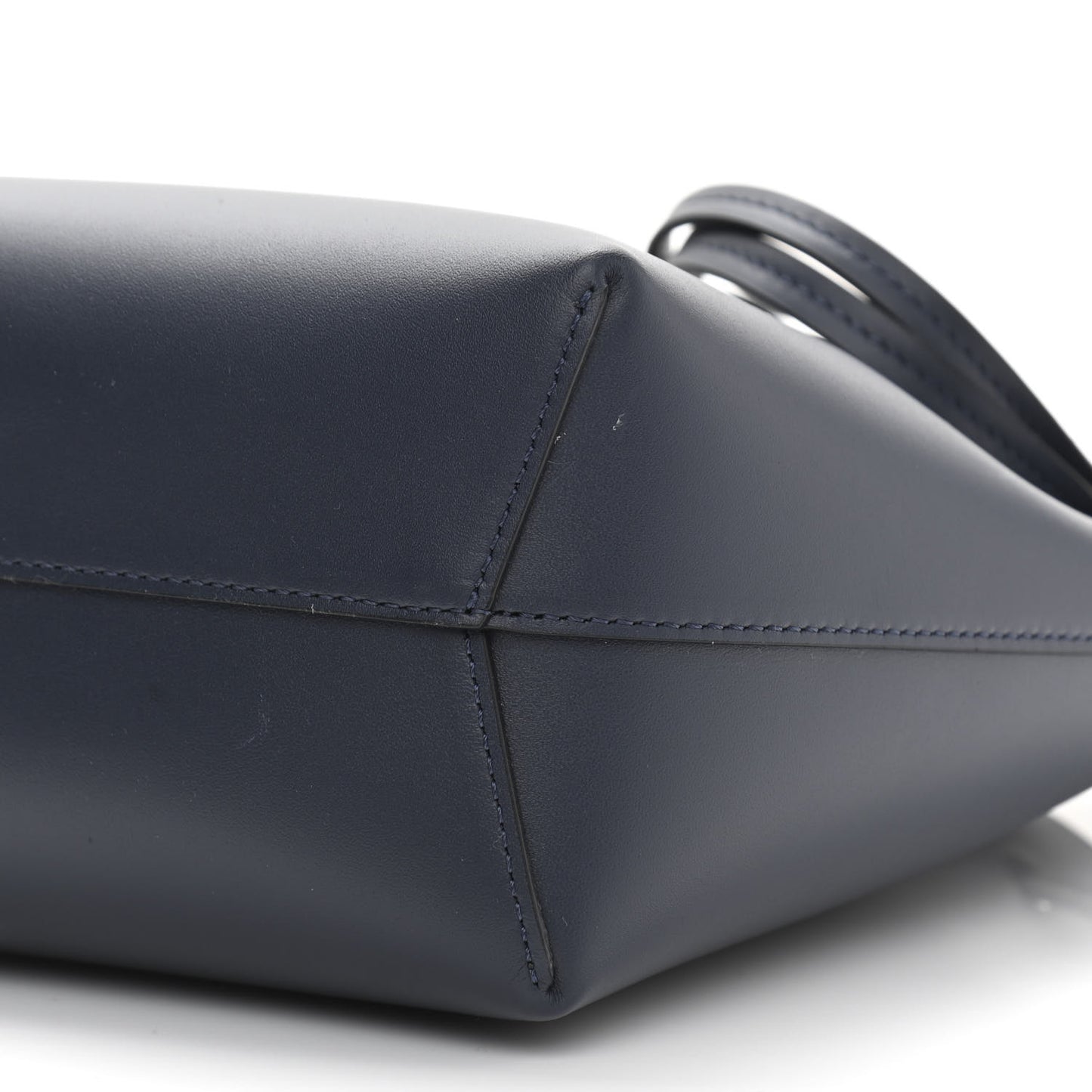 Calfskin Mini Bucket Bag Blu