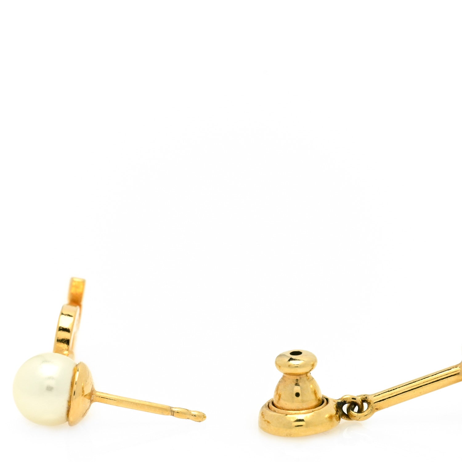 Christian Dior Pearl My ABCDior S Tribale Earring Gold 3 of 4