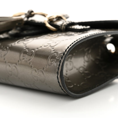 Gucci Shine Guccissima Mini Emily Chain Shoulder Bag Sasso 10 of 12