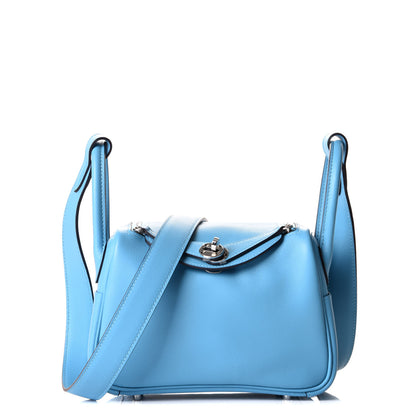 Hermes Swift Mini Lindy 20 Bleu Du Nord 1 of 9