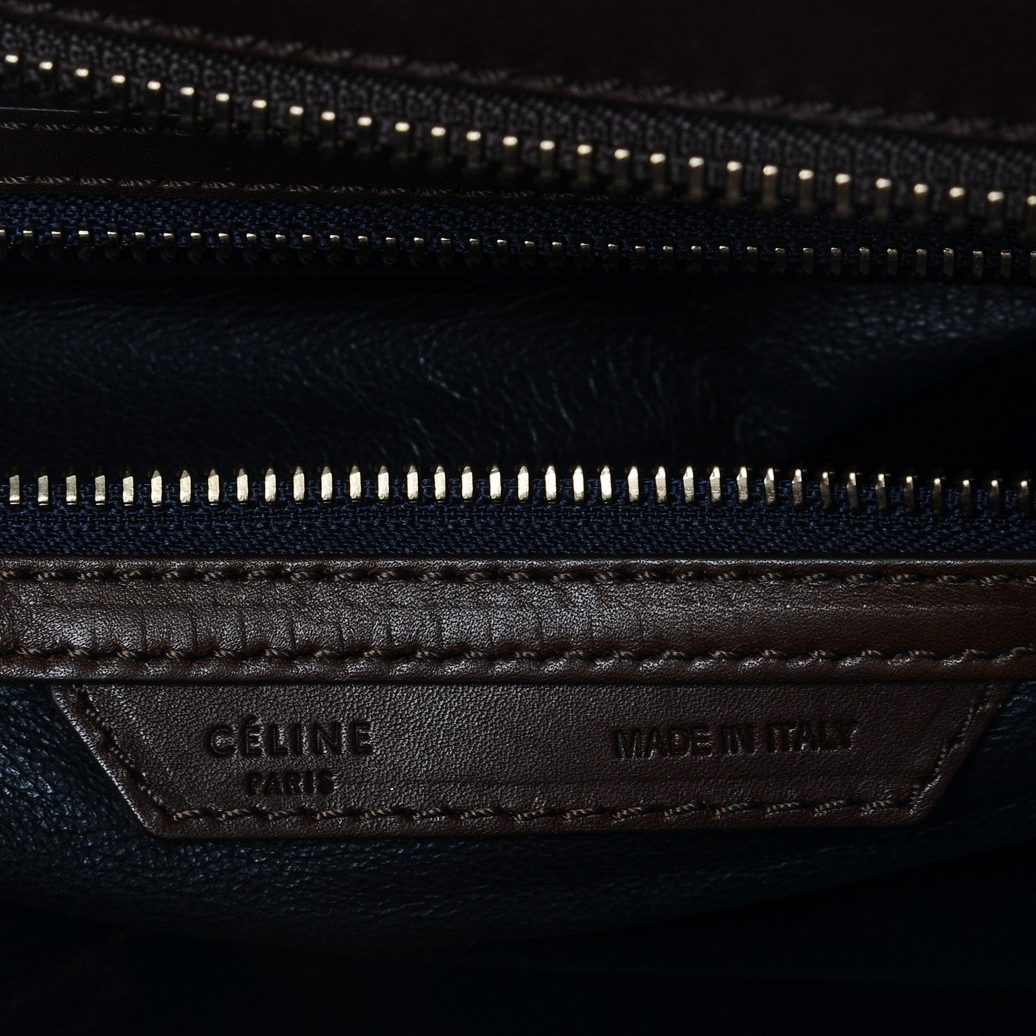Celine Smooth Calfskin Mini Bi-Color Luggage Navy 6 of 8