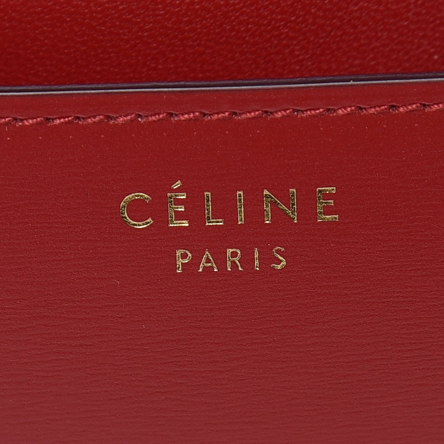 Celine Box Calfskin Medium Classic Box Flap Bag Red 8 of 9