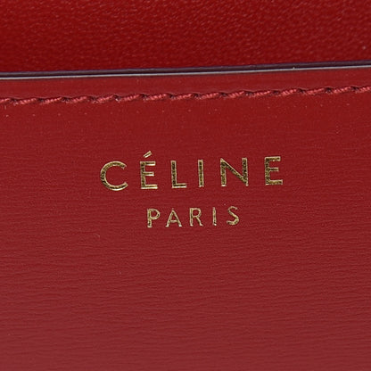 Celine Box Calfskin Medium Classic Box Flap Bag Red 8 of 9