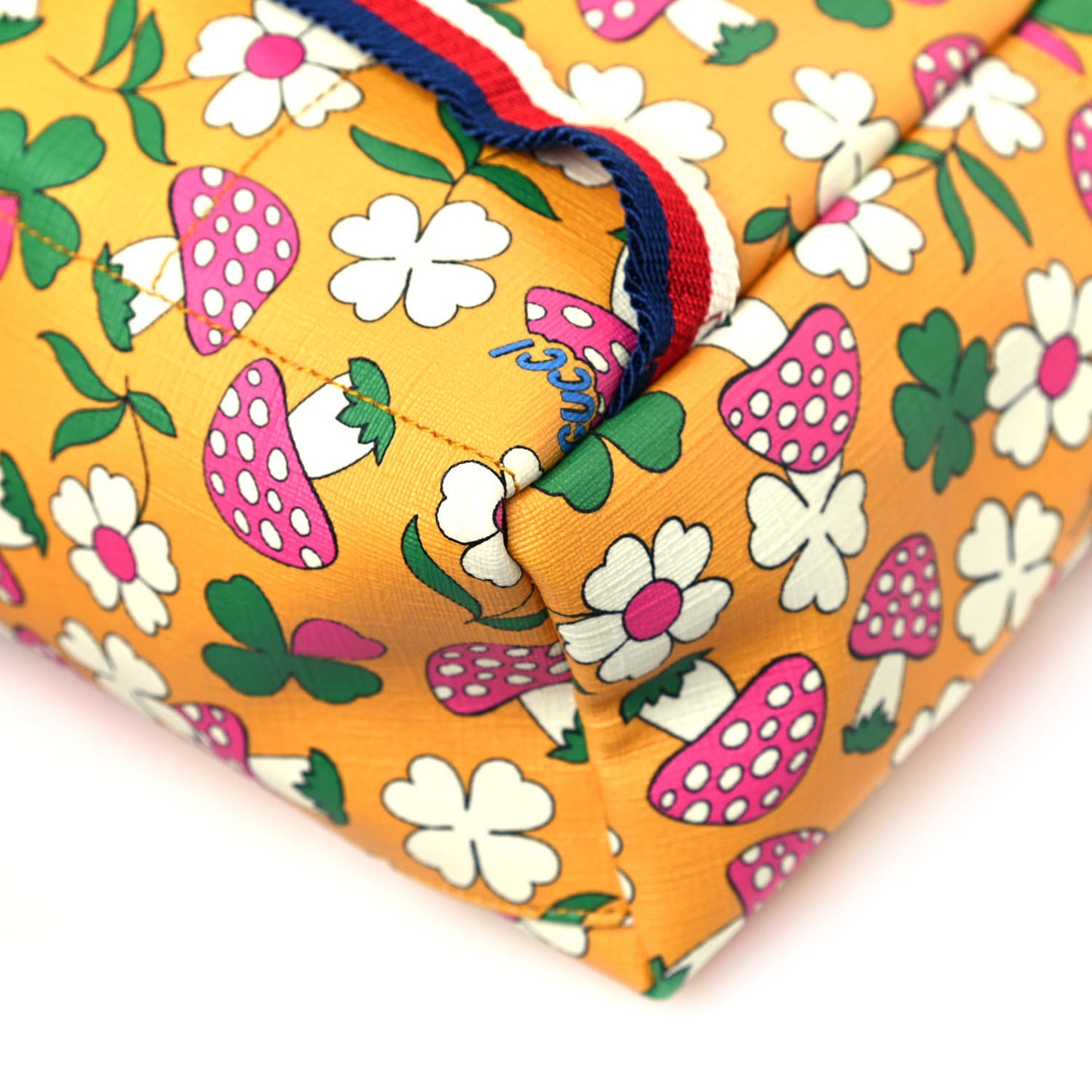 Canvas Childrens Flower Mushroom Print Backpack