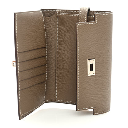 Hermes Epsom Medium Kelly Wallet Etoupe 5 of 6