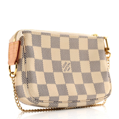 Louis Vuitton Damier Azur Mini Pochette Accessories 3 of 9
