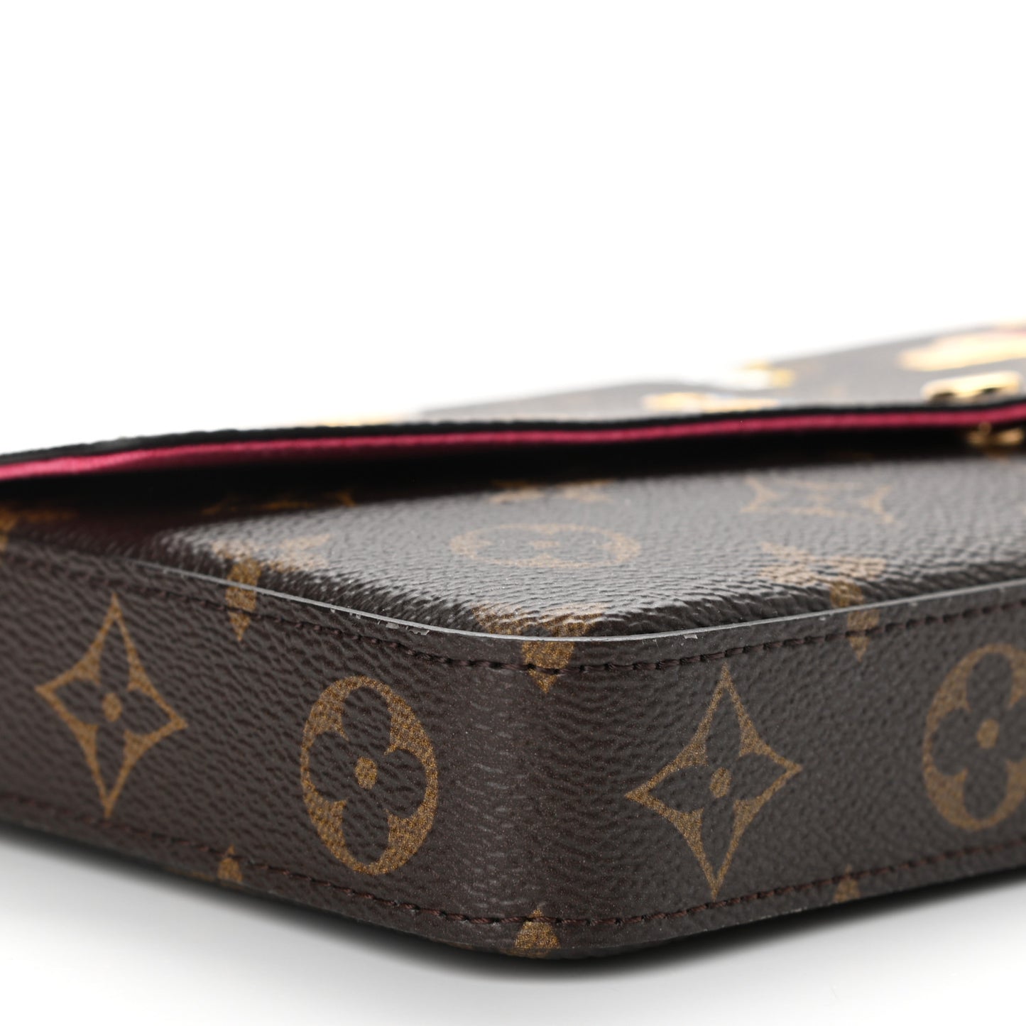 Monogram LV Love Lock Pochette Felicie Chain Wallet