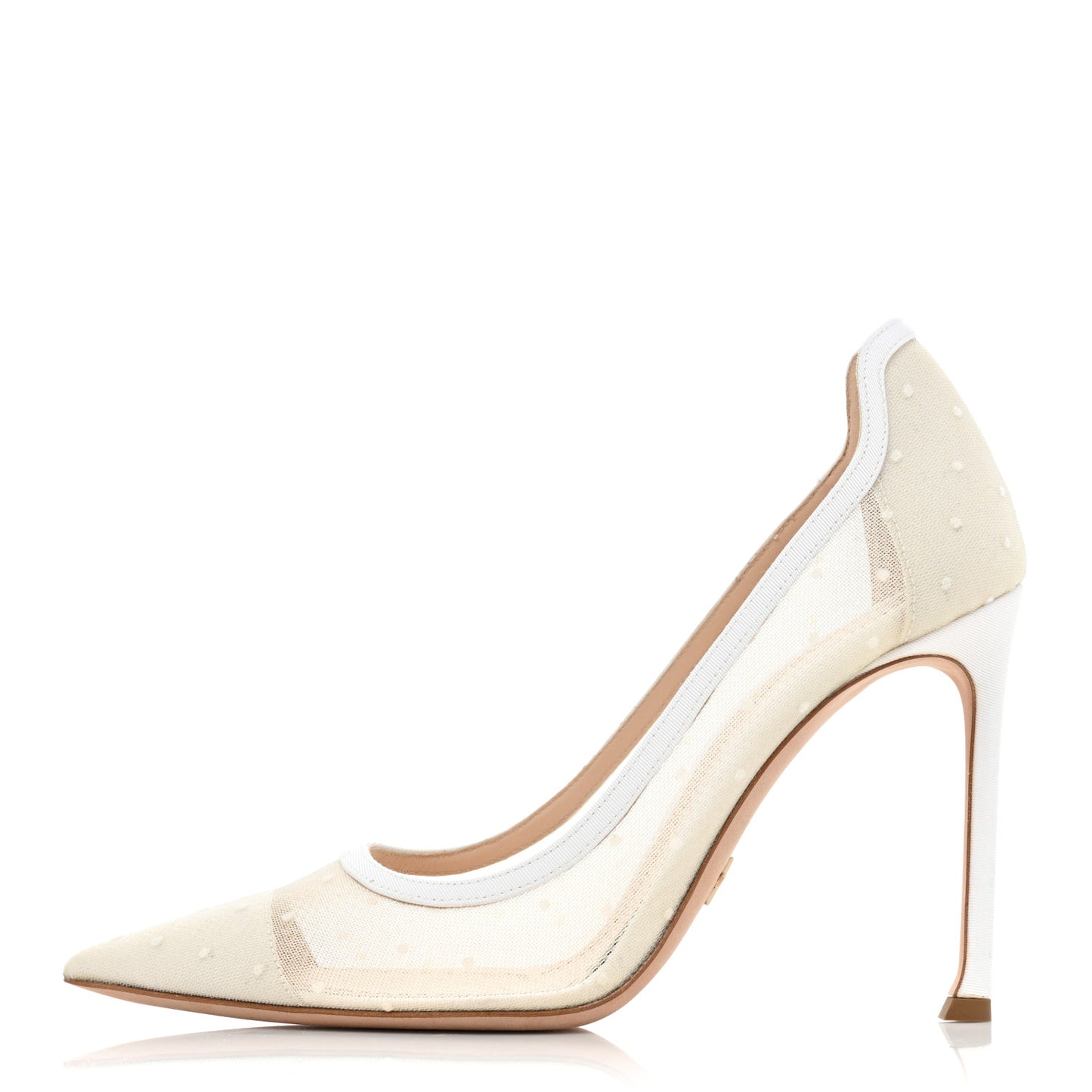 Mesh Plumetis D-Moi Pumps 37.5 White